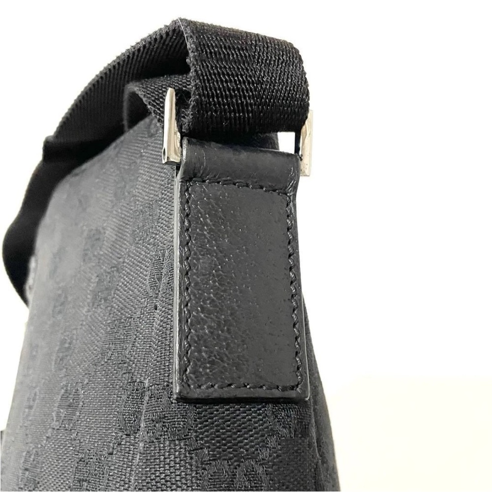 Gucci Black Monogram Messenger Bag - Picture 10 of 16
